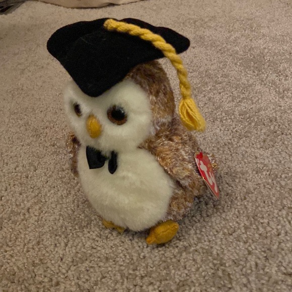 NWT Ty Beanie Baby Class of 2002 Smarter the Owl - Picture 1 of 4